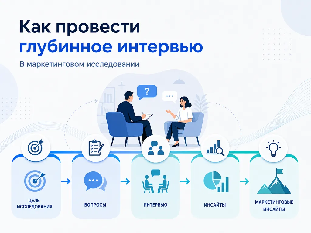 Как провести глубинное интервью в маркетинговом исследовании: этапы подготовки, проведения и анализа