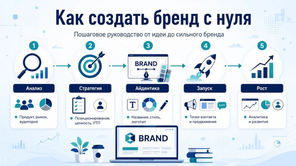 Запуск, продвижение и рост бренда через аналитику и оптимизацию. 